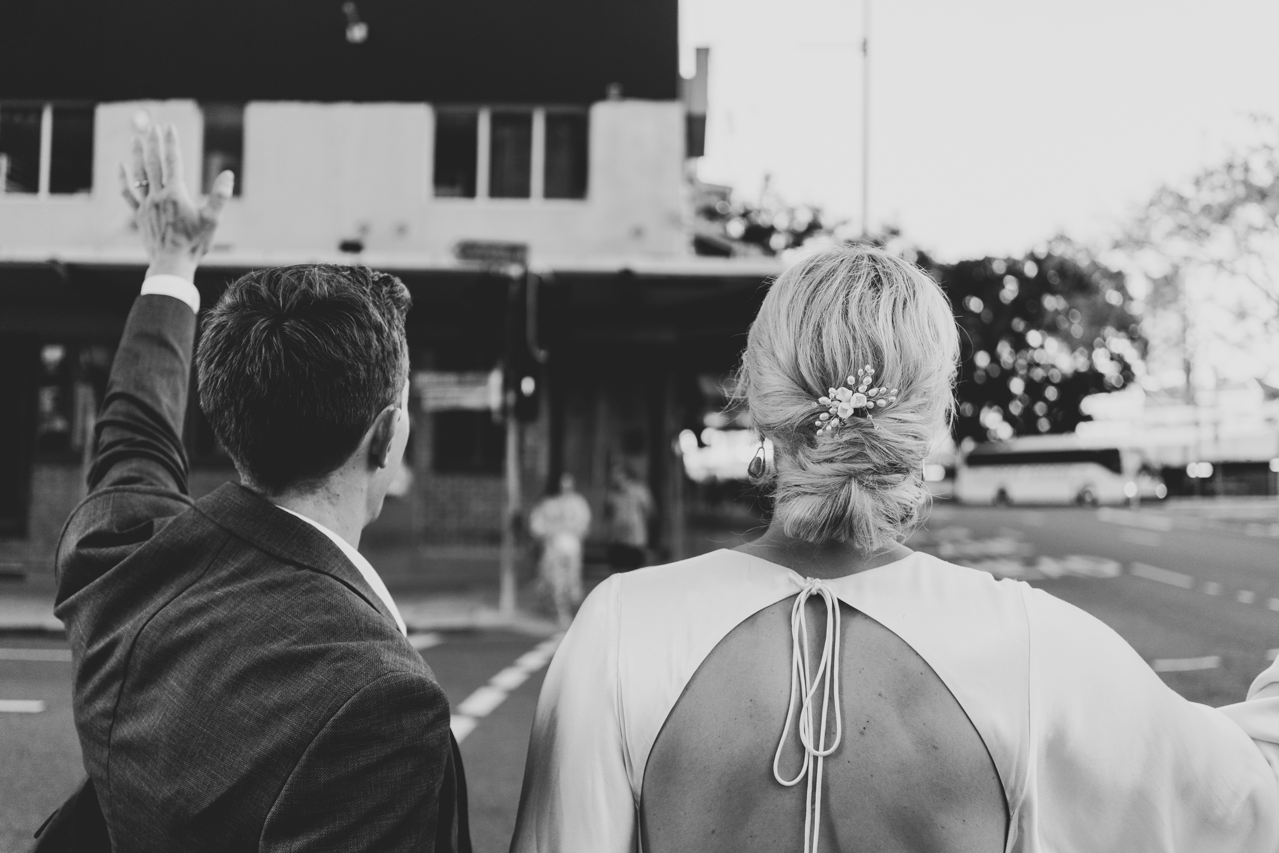 Interstate wedding guests enjoying a city stay around a Brisbane celebration